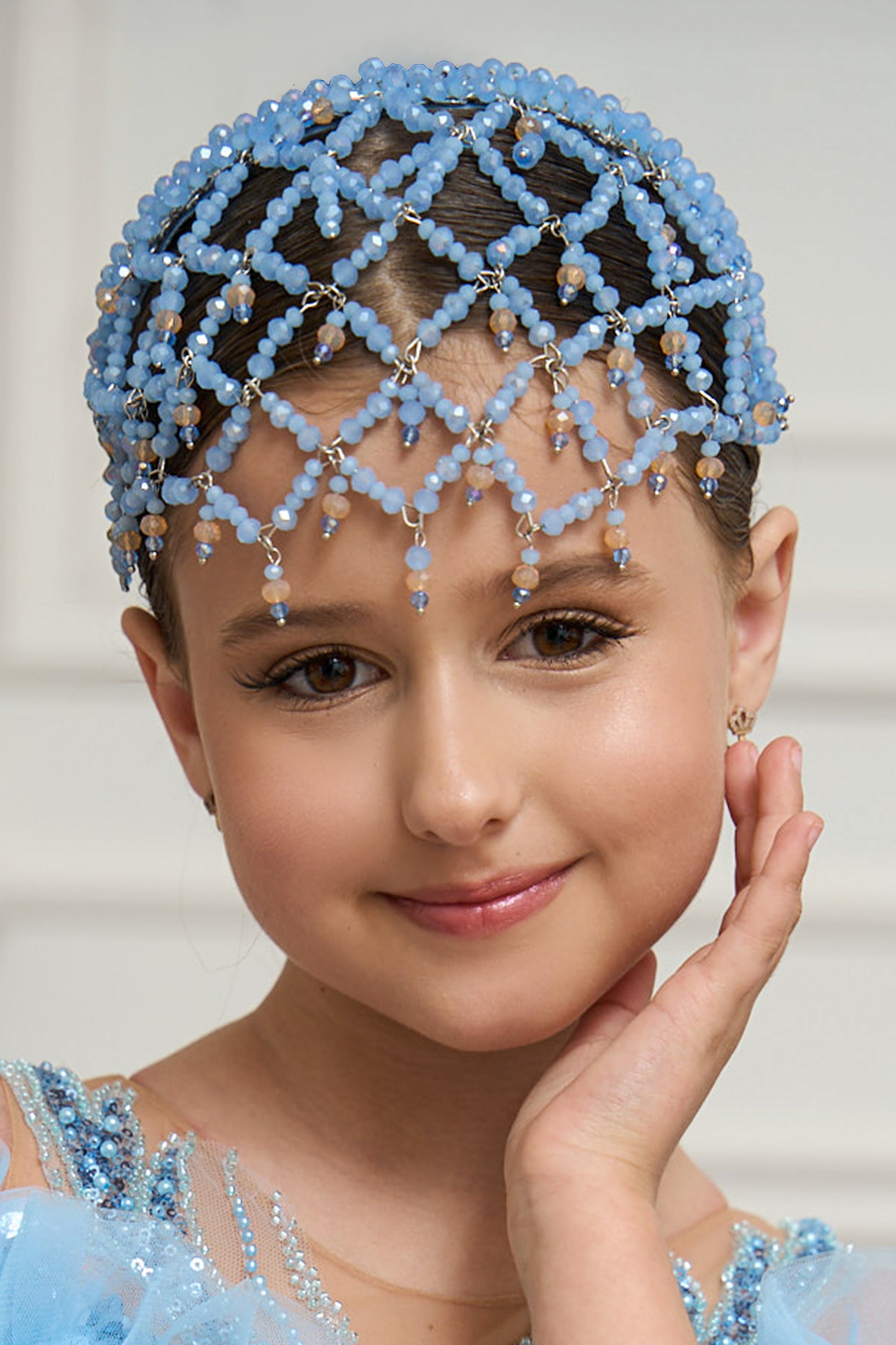 Blue Web Headdress