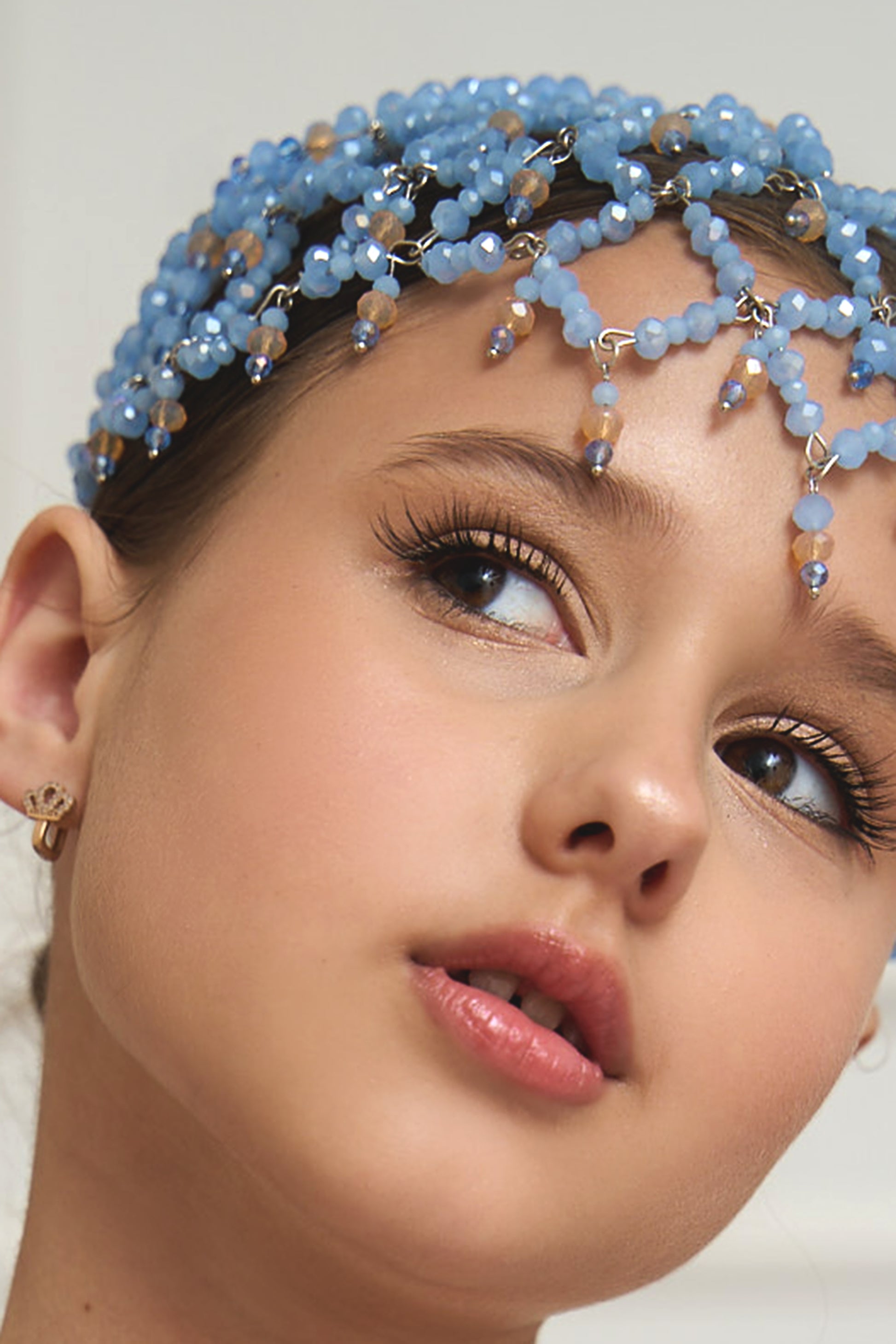 Blue Web Headdress